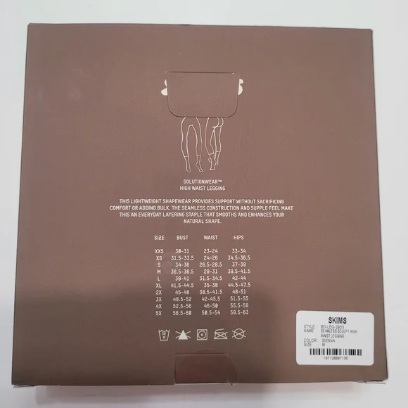 SKIMS Tan Shapewear Leggings Strong Support New Size M - Picture 12 of 14